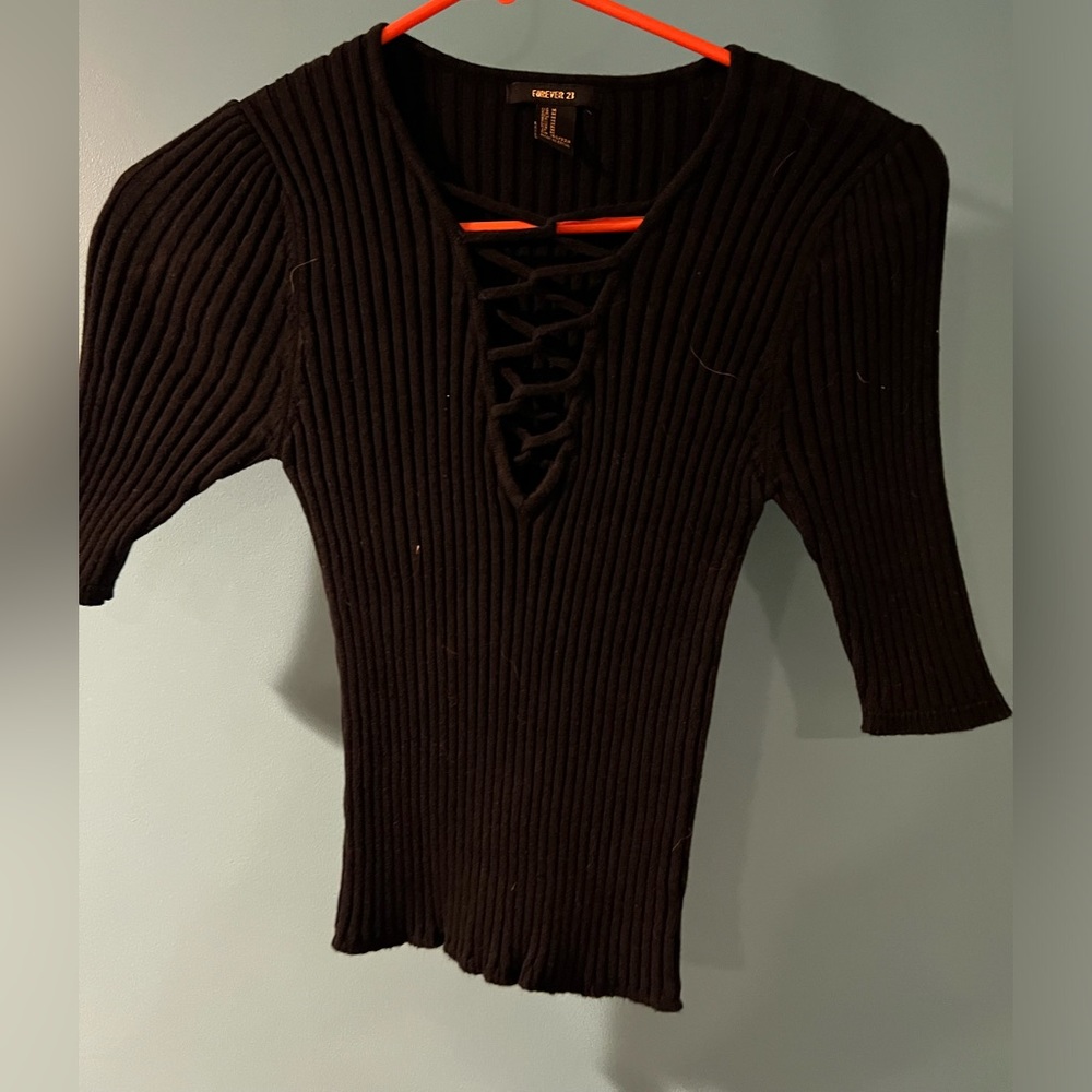 Forever 21 Black Sweater Shirt